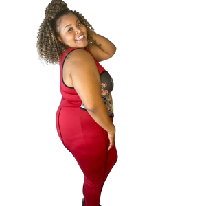 Corset Red Jumpsuit