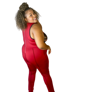 Corset Red Jumpsuit