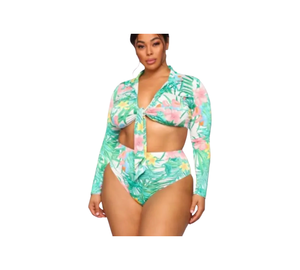 Hawaiian 2 Piece Swimsuit